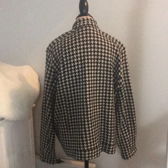 🆕NWOT*Ralph Lauren MOTO Jacket 100%Lambswool Houndstooth Size 3X - Picture 2 of 16